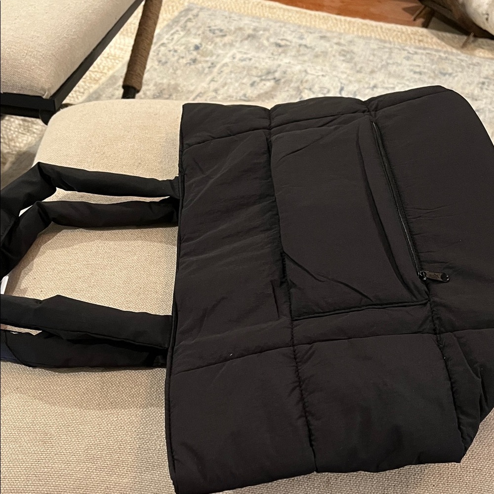PUMA Black Plush Deluxe Tote Bag/NWT - Picture 8 of 16
